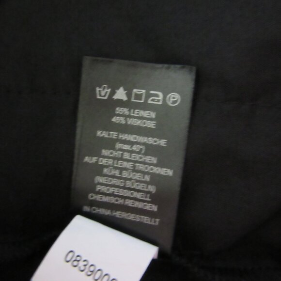 House of Harlow Black & White Embroidered Palazzo XS Wide Leg Drawstring Pants - Picture 6 of 6